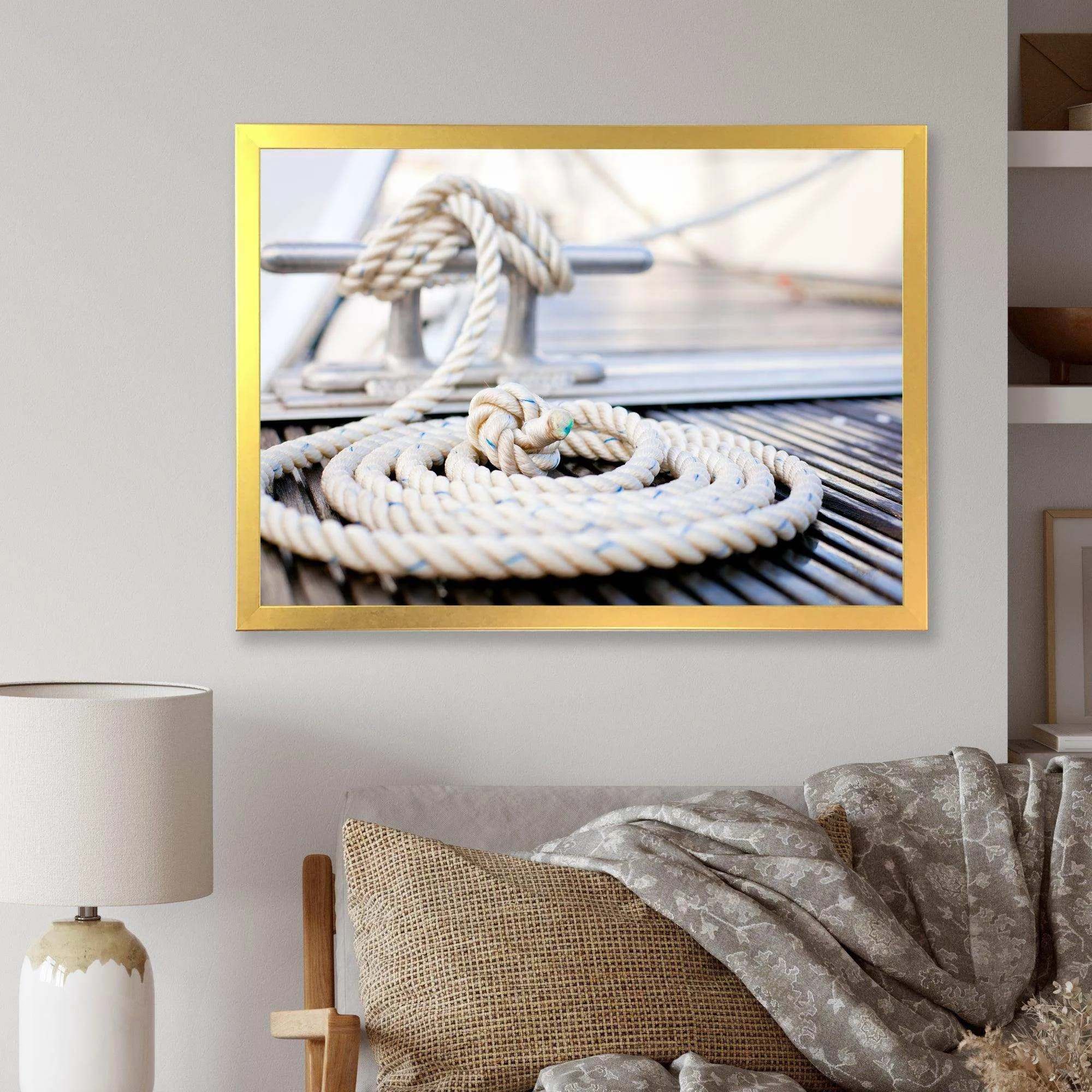 White Nautical Mooring Rope
