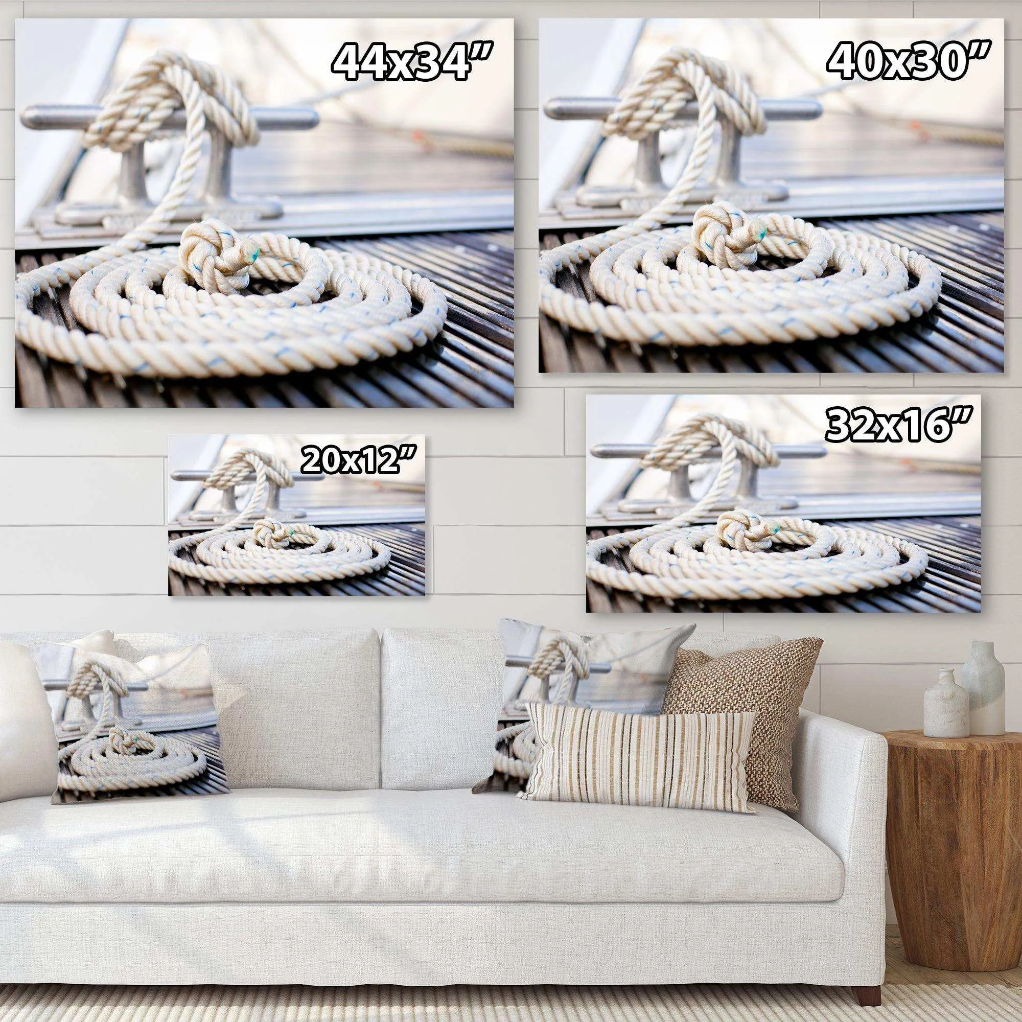 White Nautical Mooring Rope