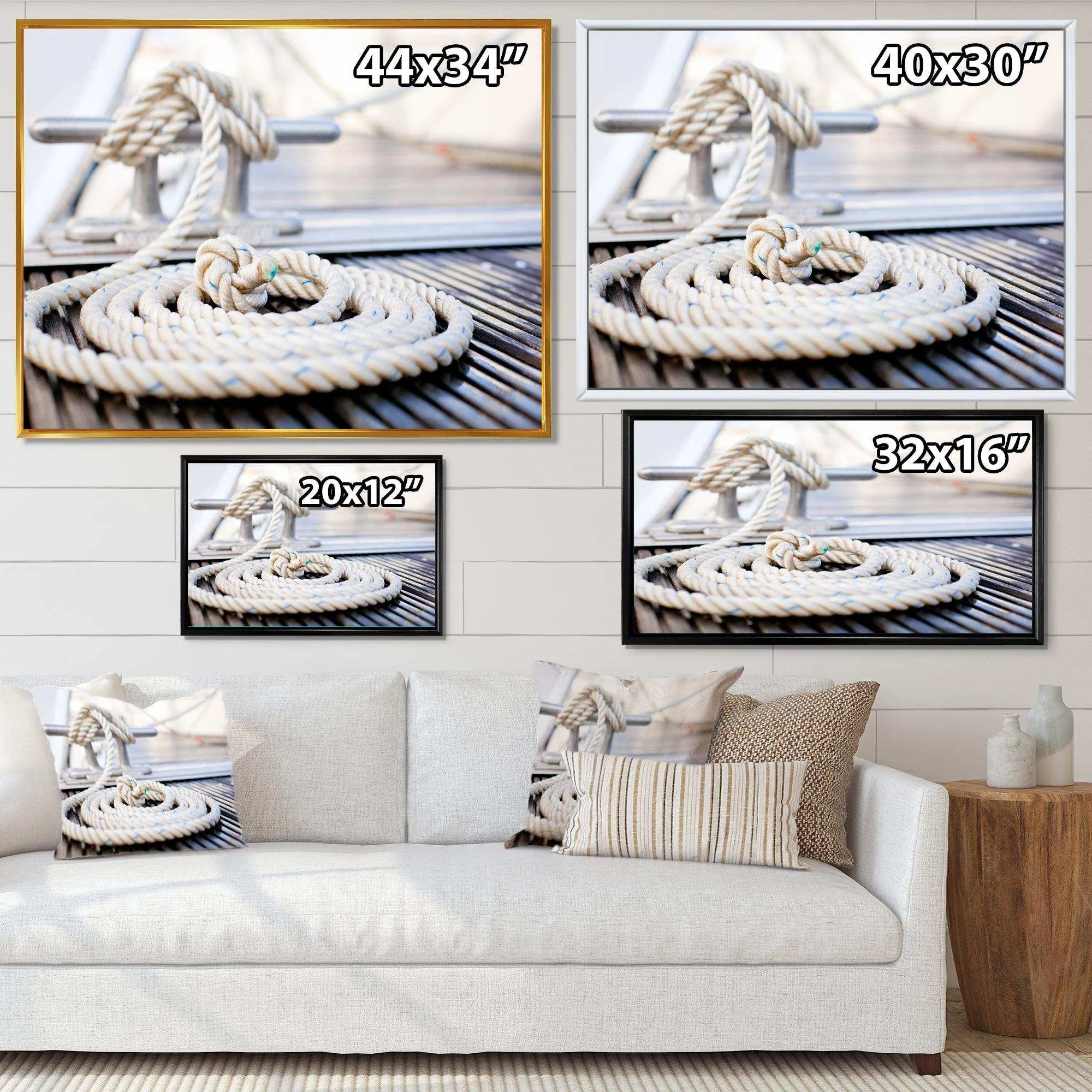 White Nautical Mooring Rope