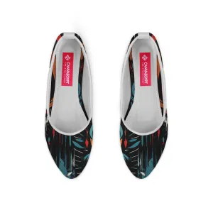 White Round Toe Shoe Marks