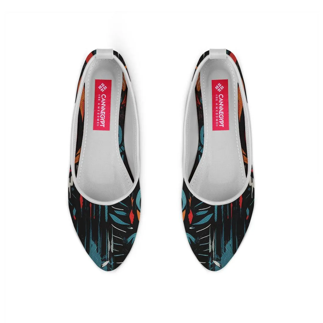 White Round Toe Shoe Marks