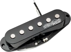 Wilkinson M Series High Output Alnico 5 Strat Single Coil Neck Pickup for Stratocaster Electric Guitar, Black