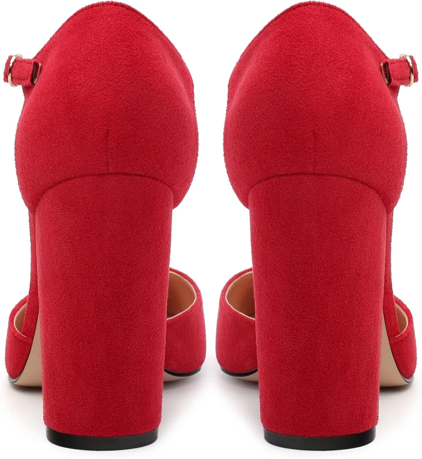 Women's High Heel Pumps, Simple Classic T-Strap Pointed Toe Dress Shoes,Party Dress Sandals3.9