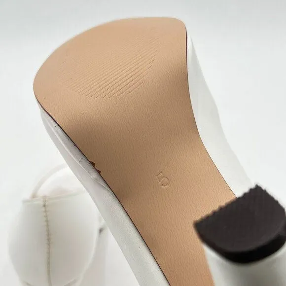 Women's Low Platform High Chunky Heeled Slip On Closed Round Toe Pump Elegant