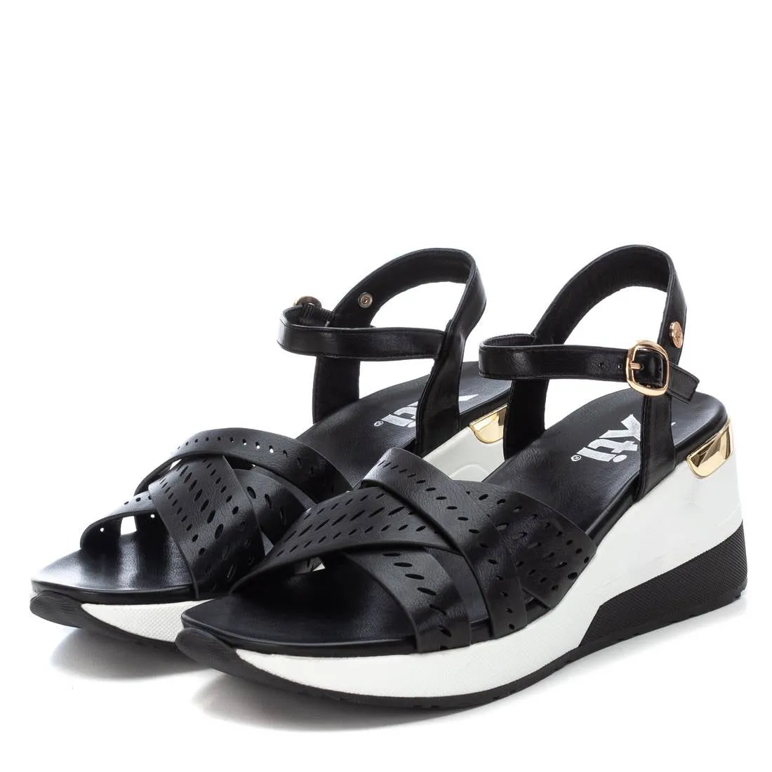 Xti Ladies Wedge Crisscross Sandal 141191