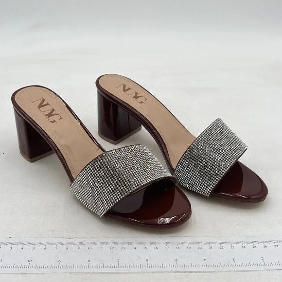 XYD Women's Pattie High Block-Heeled Mule Sandal