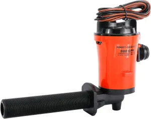 YaeMarine 12V 800gph Livewell Baitwell Pumps Live Bait Tank Aerator Pump Submersible Cartridge Boat Bilge Pump
