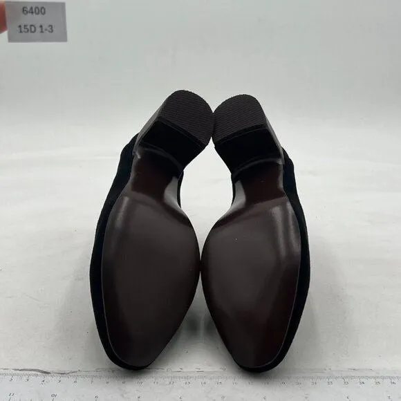 YDN Women Classic Block Chunky Mid Heels Slide Mule Clogs Dressy Slip On Closed