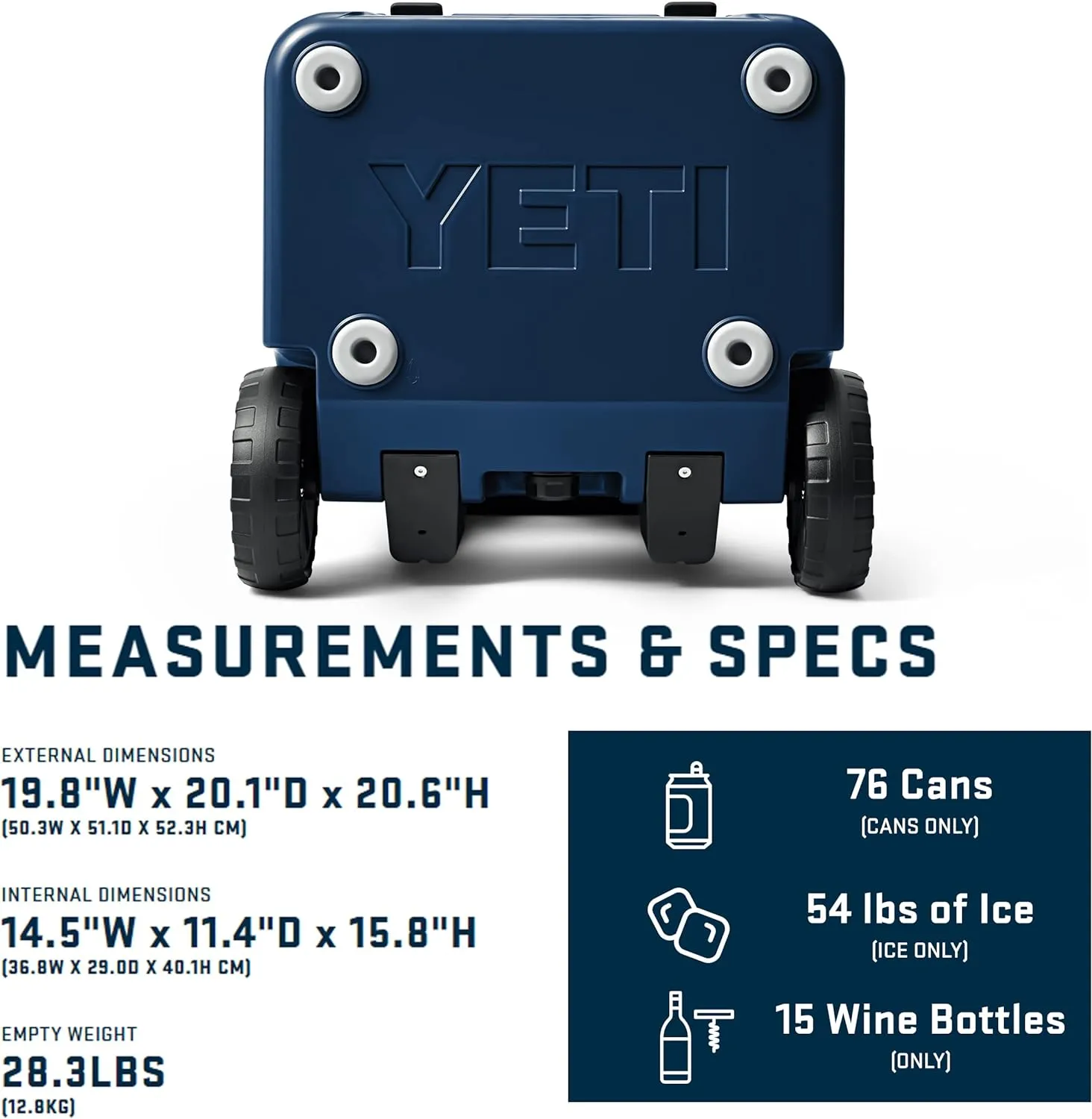 YETI Roadie 48 Wheeled Cooler with Retractable Periscope Handle
