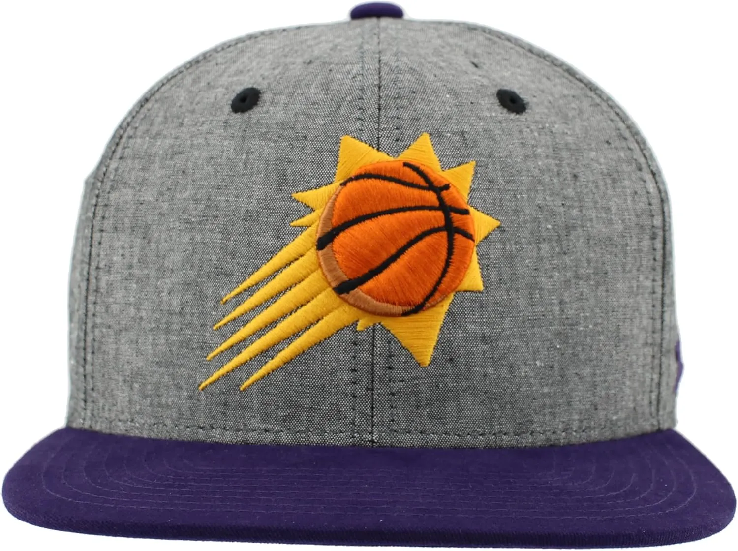 ZHATS NBA Officially Licensed Adjustable Snapback Hat Heather Black