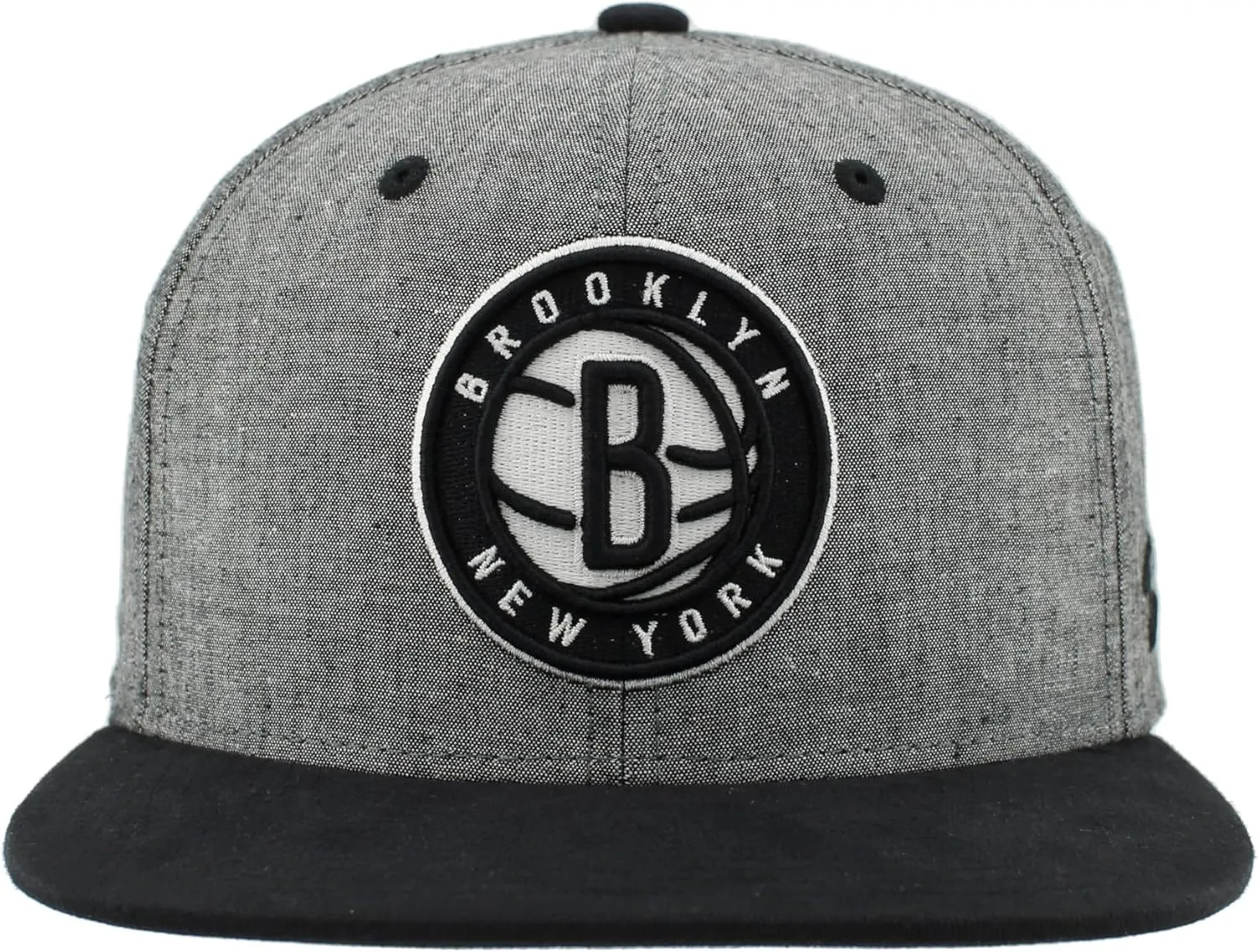 ZHATS NBA Officially Licensed Adjustable Snapback Hat Heather Black
