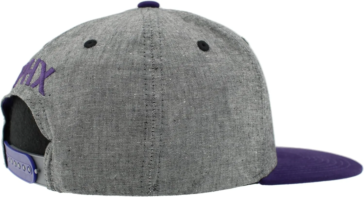 ZHATS NBA Officially Licensed Adjustable Snapback Hat Heather Black