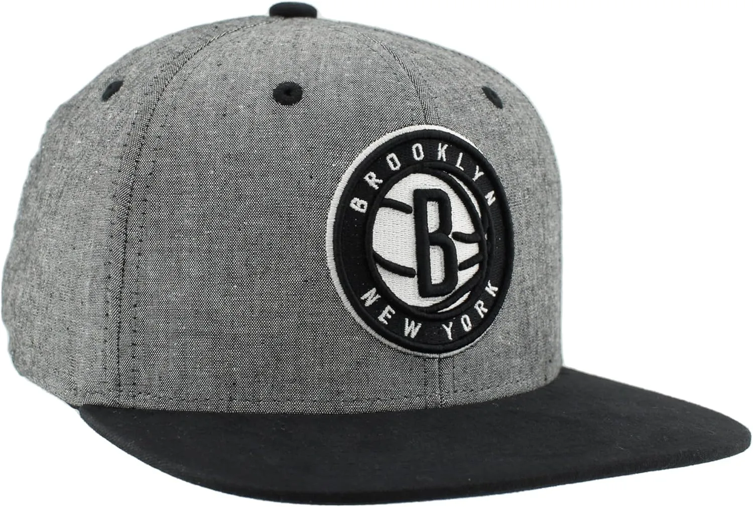 ZHATS NBA Officially Licensed Adjustable Snapback Hat Heather Black