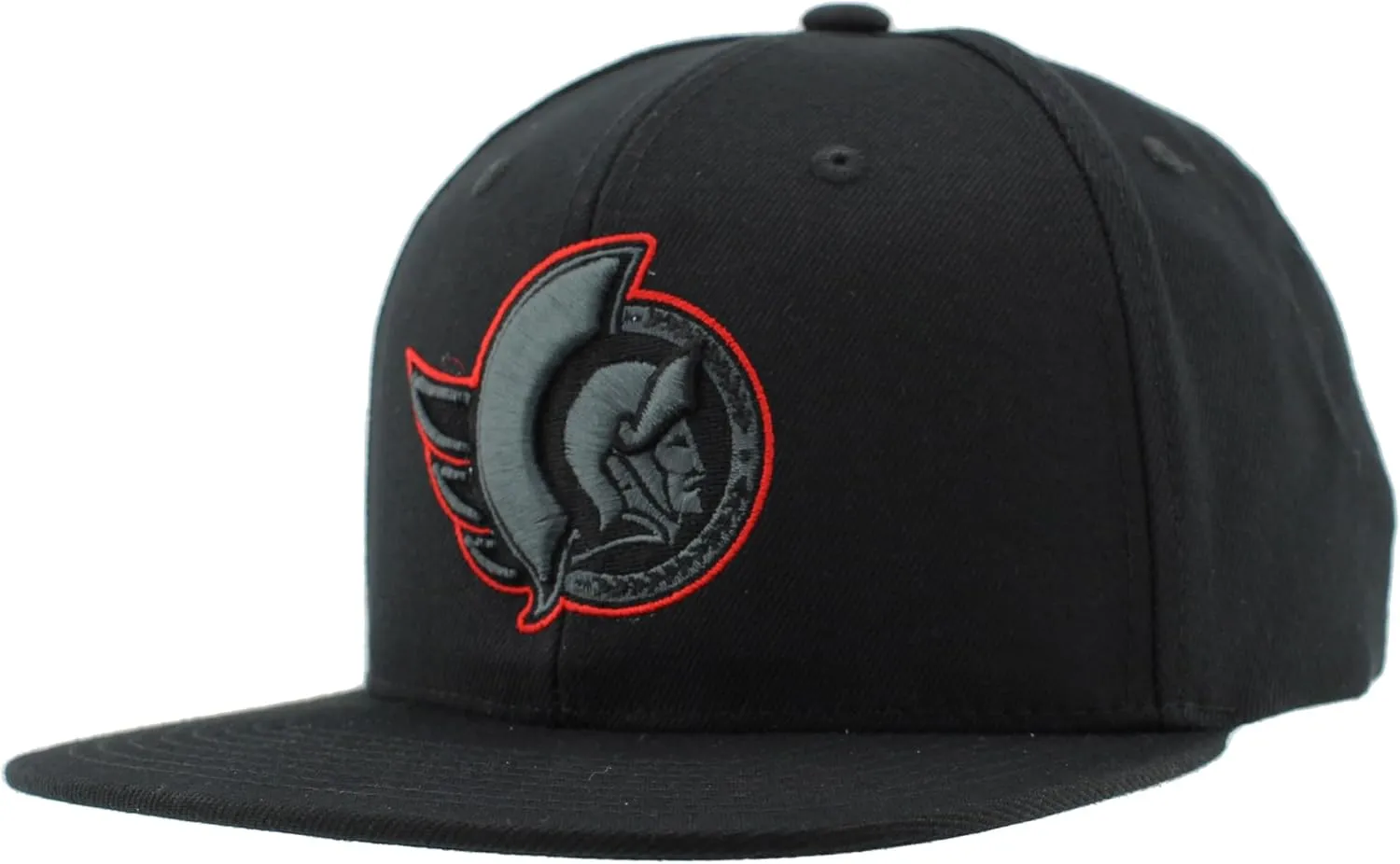 ZHATS NHL Officially Licensed Adjustable Snapback Hat Flat Bill Z11 Black Element