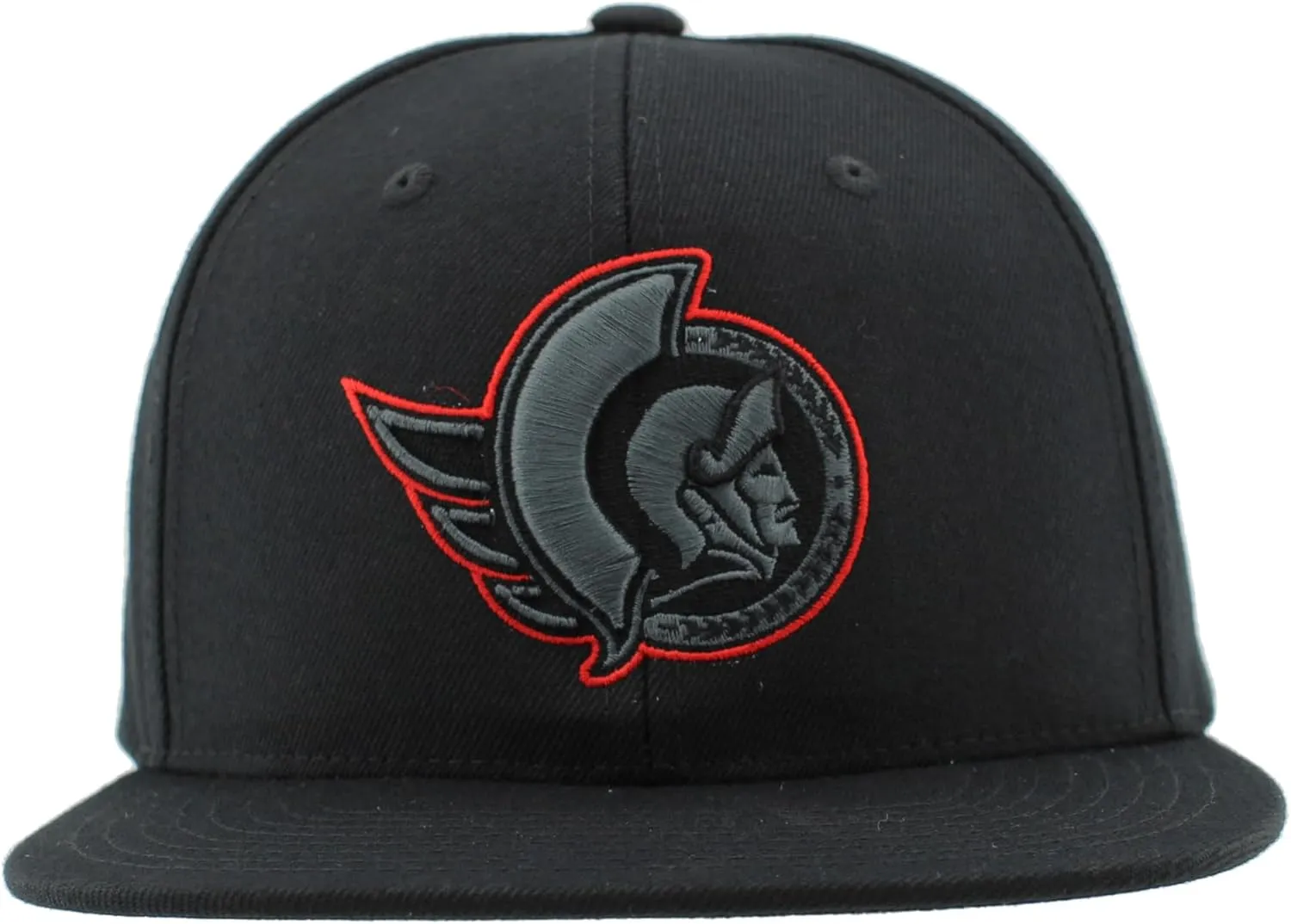 ZHATS NHL Officially Licensed Adjustable Snapback Hat Flat Bill Z11 Black Element