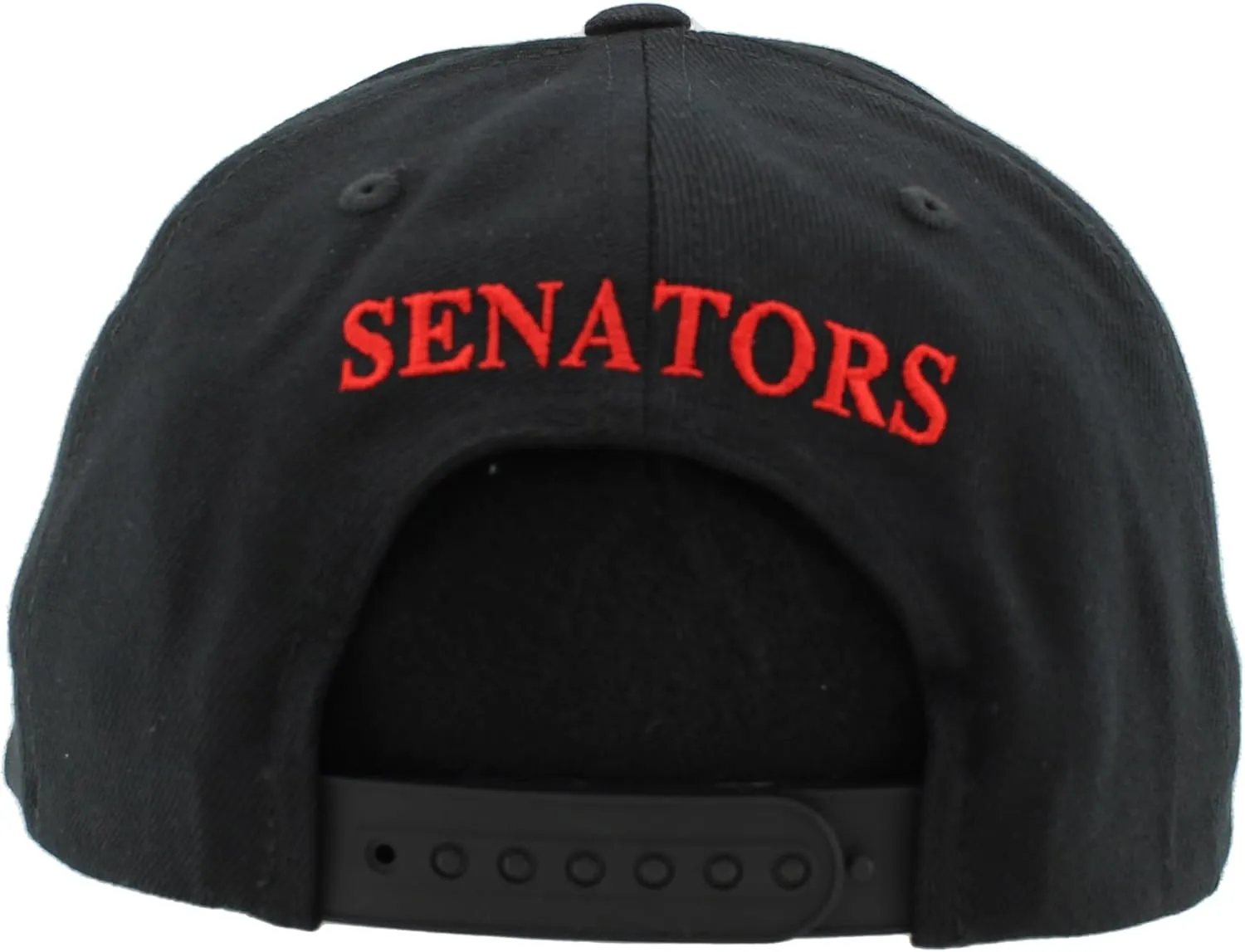 ZHATS NHL Officially Licensed Adjustable Snapback Hat Flat Bill Z11 Black Element