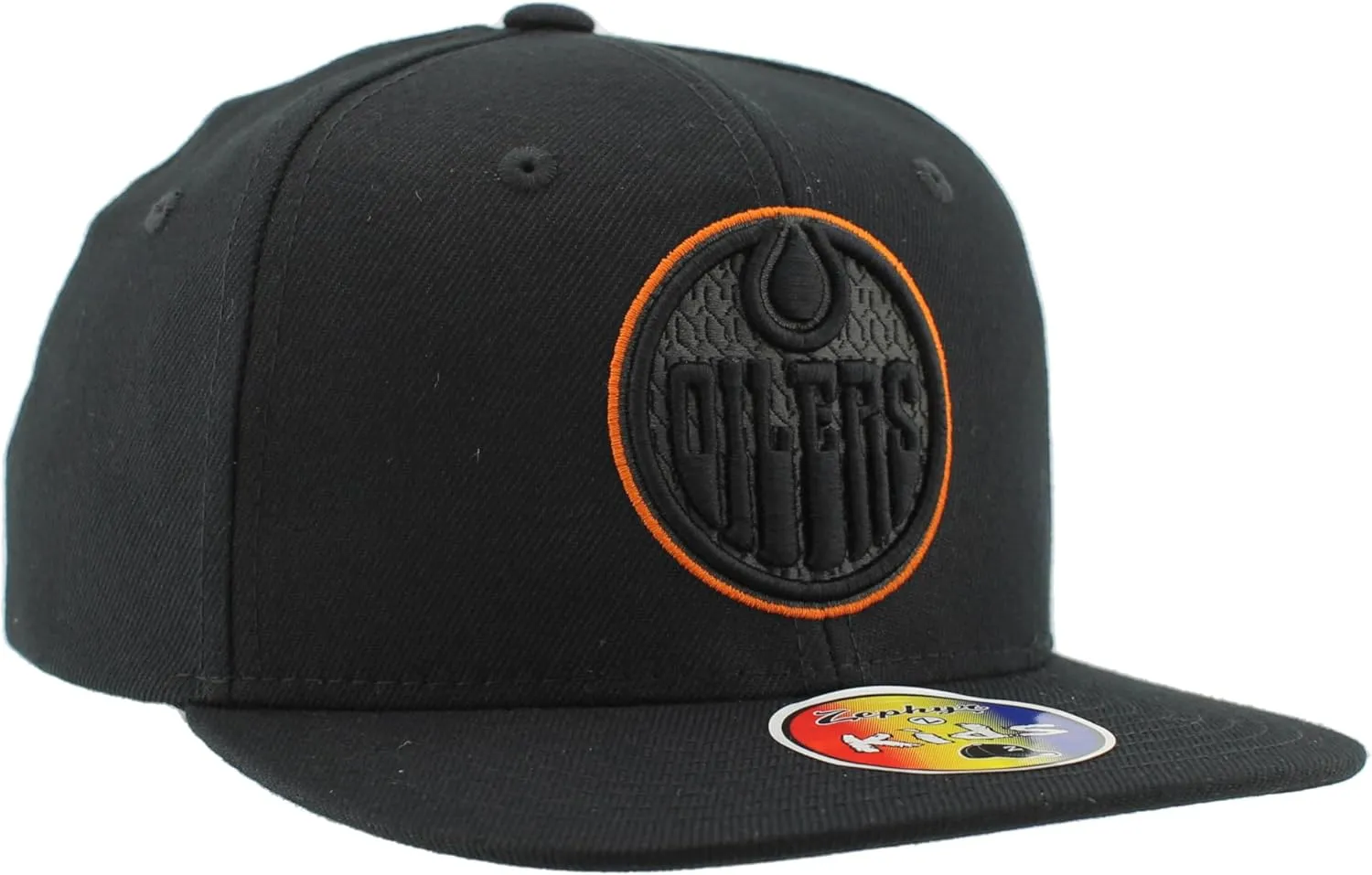 ZHATS Unisex Kid's NHL Officially Licensed Youth Adjustable Snapback Hat Flat Bill Z11 Black Element