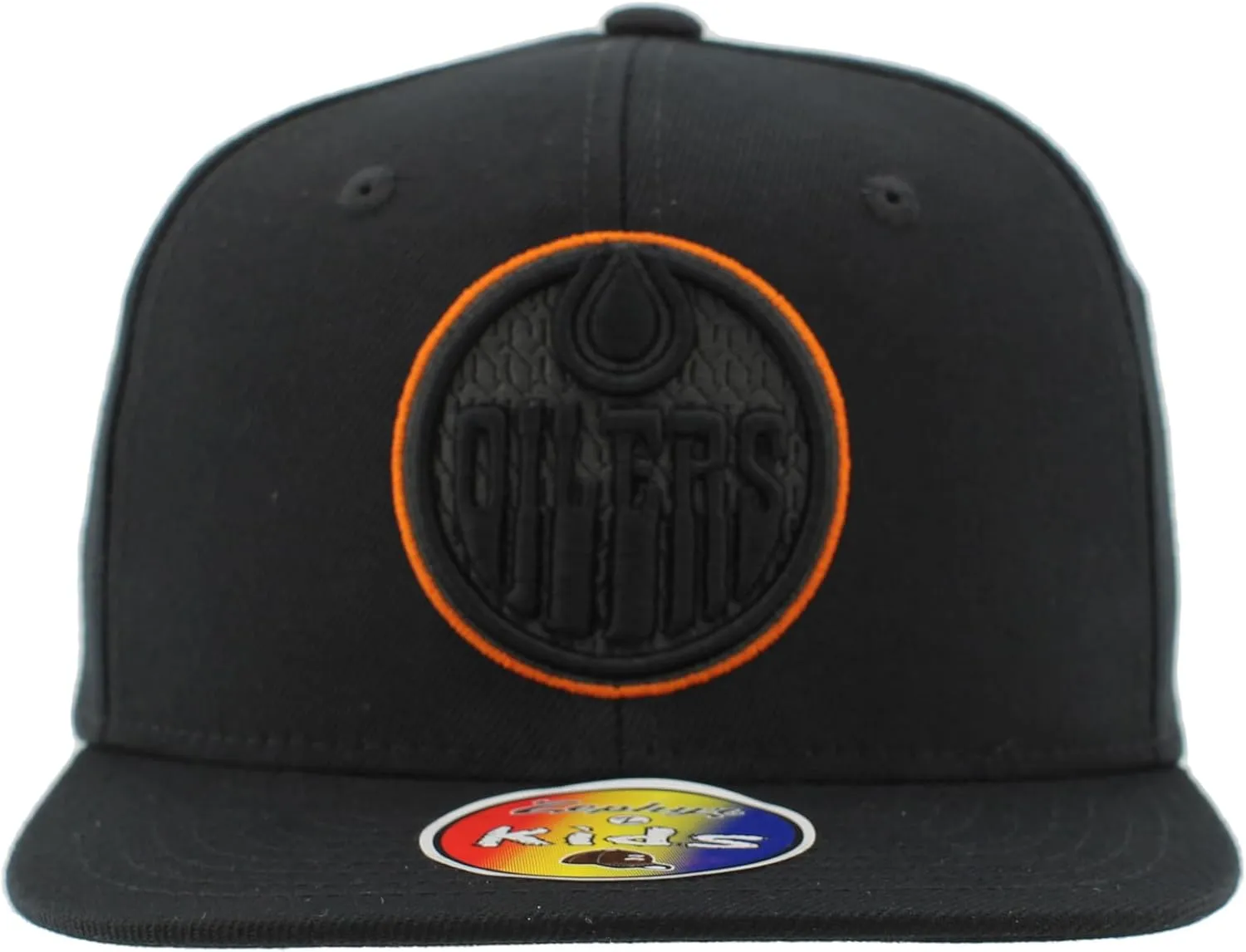 ZHATS Unisex Kid's NHL Officially Licensed Youth Adjustable Snapback Hat Flat Bill Z11 Black Element
