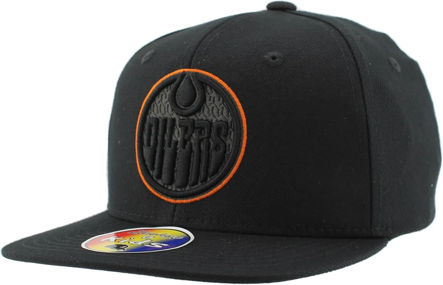 ZHATS Unisex Kid's NHL Officially Licensed Youth Adjustable Snapback Hat Flat Bill Z11 Black Element